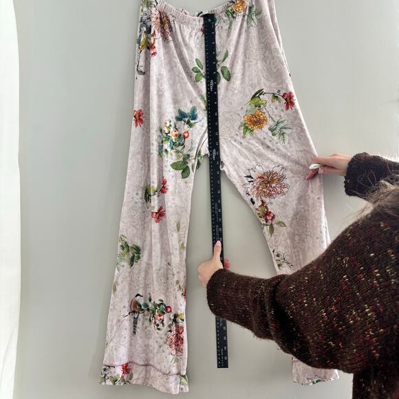 Johnny Was Carly Pajama Set Rosas Floral Print Soft Pink Matching Set Size XXL - Picture 11 of 14